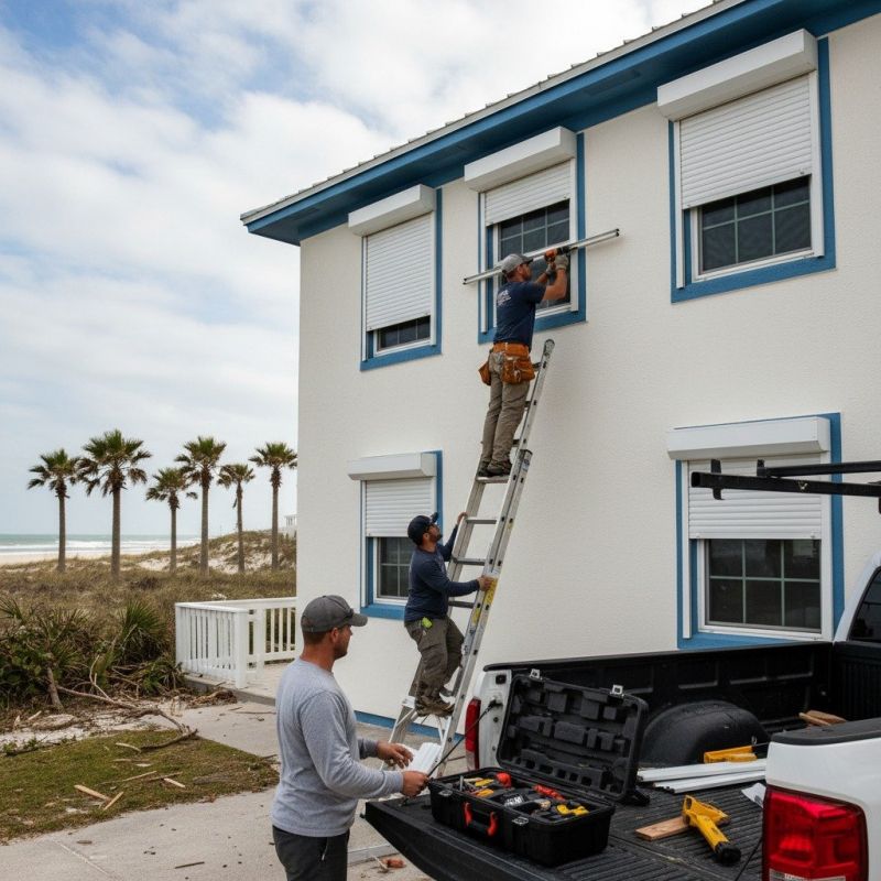 Local Storm Damage Restoration pros at work